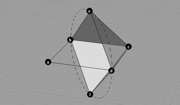 drawing and unrolling octahedron