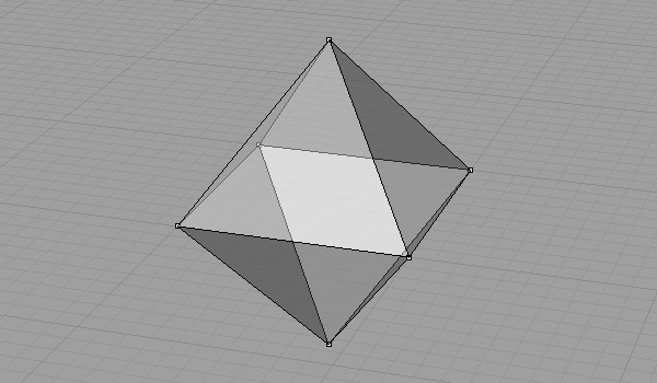 drawing and unrolling octahedron