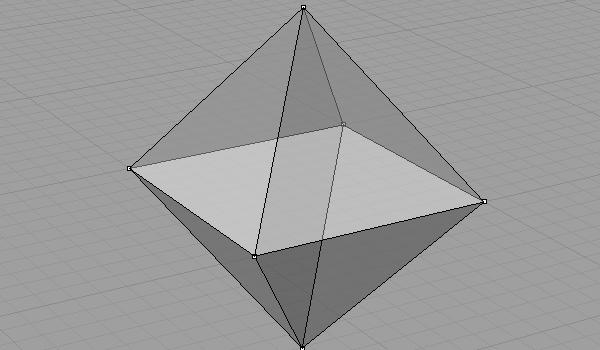 drawing and unrolling octahedron