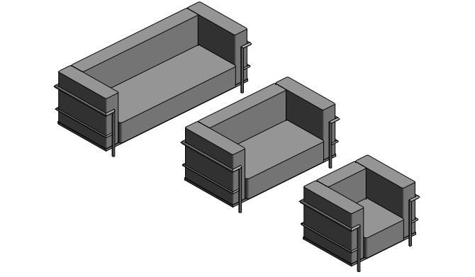 2012_04_02-corbu1 Grande Armchair 3d-model, design-object