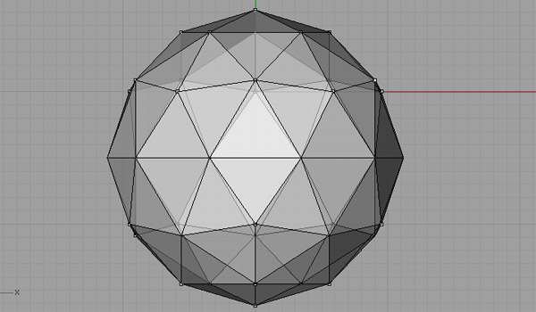 modeling a geodesic sphere