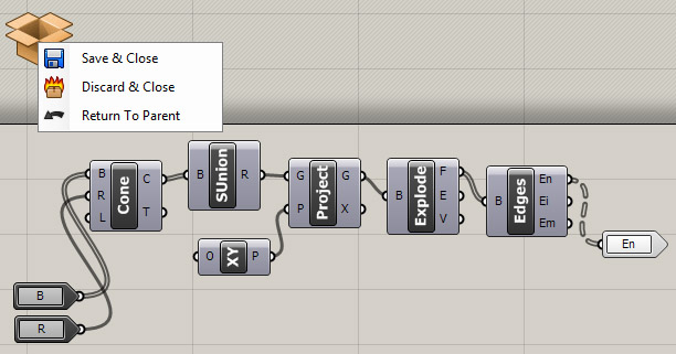 Clustering data-flow, grasshopper