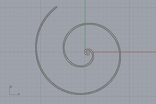 graph of parametric functions archimedean spiral