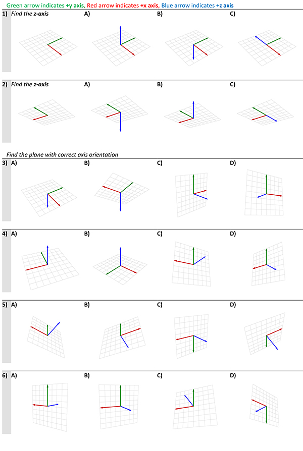 Spatial Recognition Test