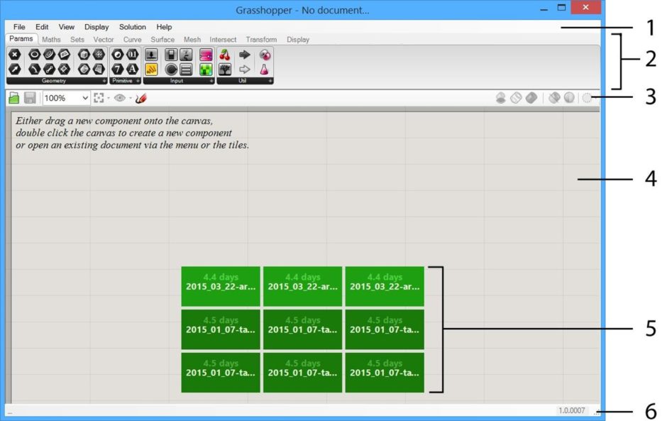 Grasshopper interface