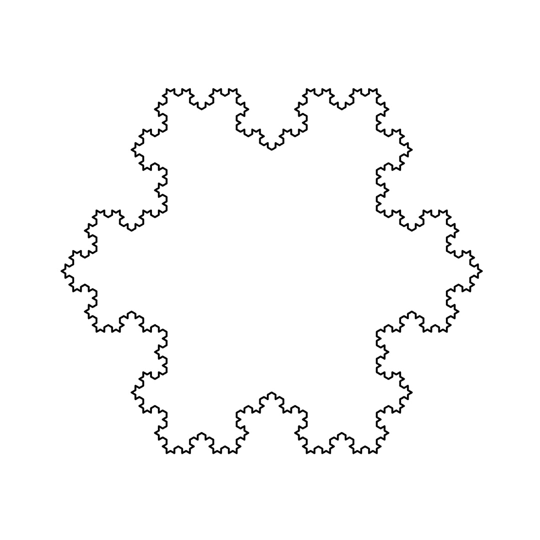 Koch Snowflake Fractal animation