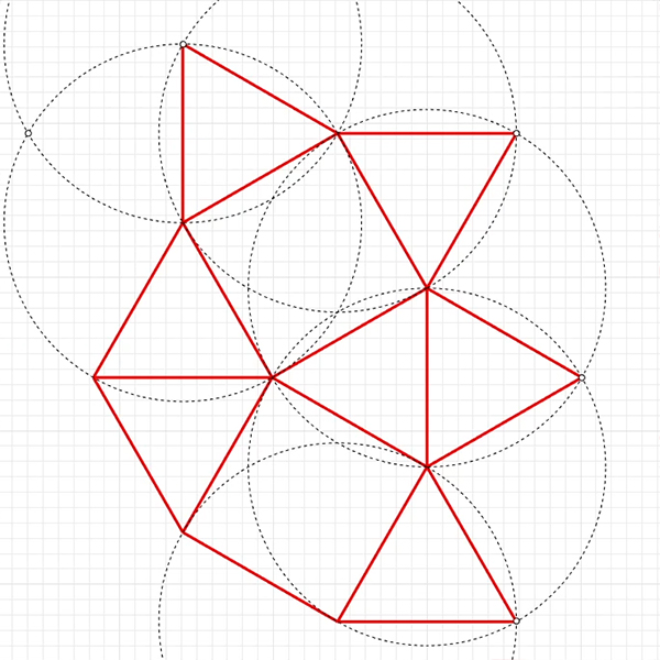 euclidean construction of snub square