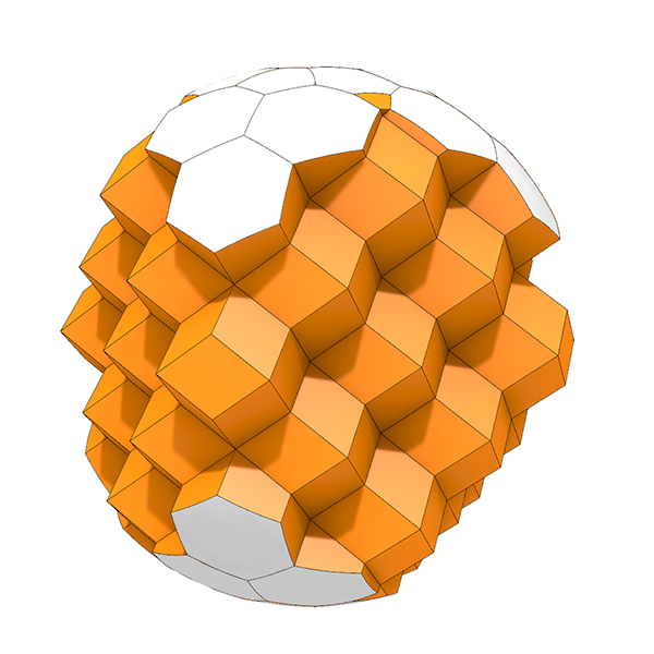 space-filling rhombic dodecahedra