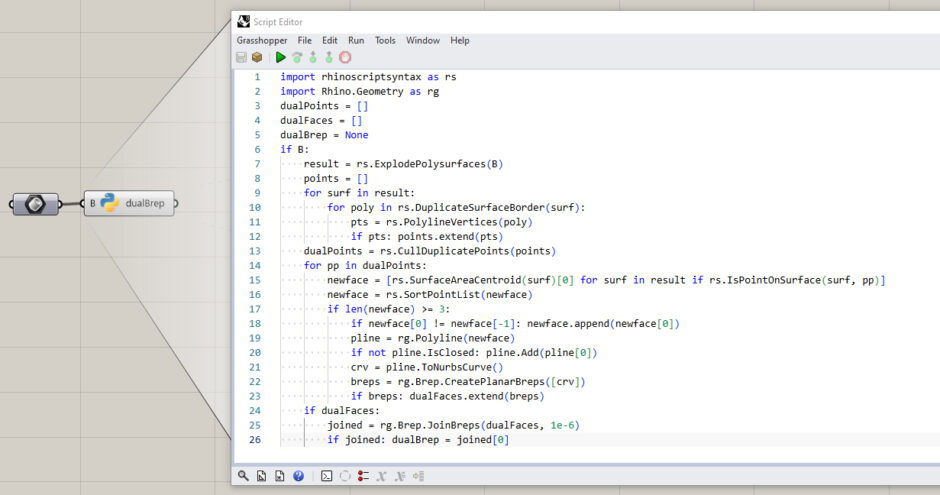 dual polyhedra in grasshopper