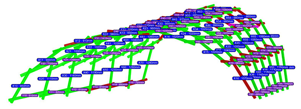 reciprocal structure diagram in Rhino