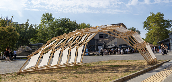 the finished pavilion
