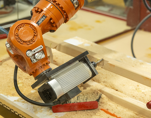 robotic milling of the sticks