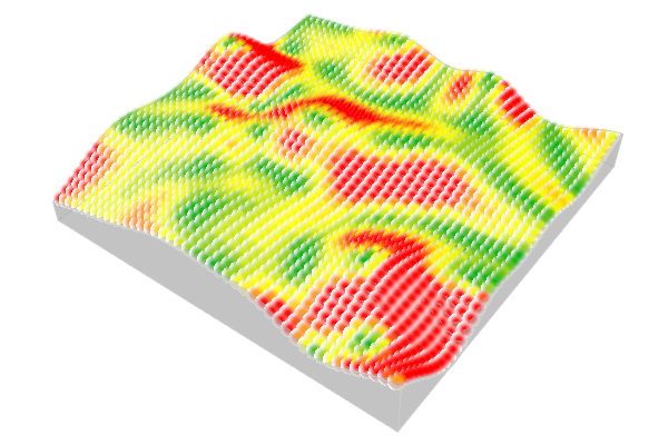 Slope Map on Terrains grasshopper, linear-algebra
