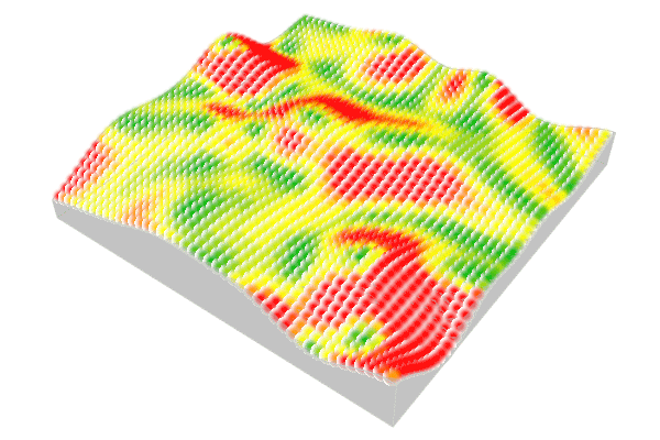 Slope Map on Terrains animation