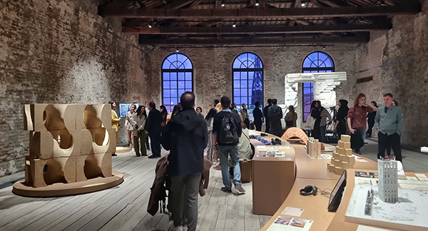 Venice Architecture Biennial exhibition, rammed-earth