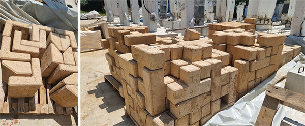 BIRE-PAN brick, moulding