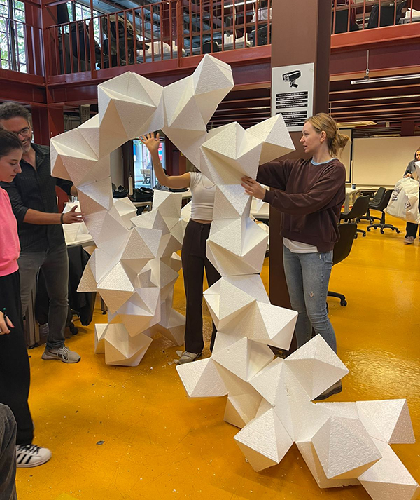 PLURA Pavilion icosahedron, octahedron