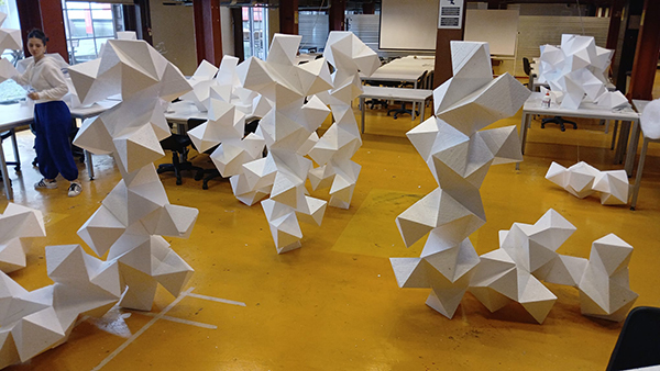 PLURA Pavilion design-education, eps-foam